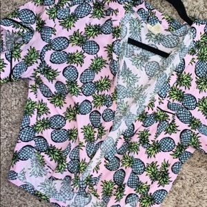 juniors button front crop top